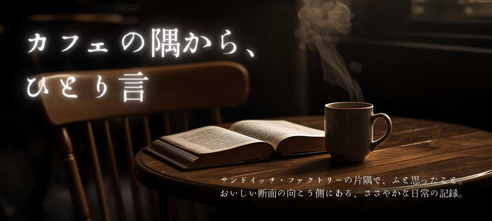 カフェの隅から、ひとり言